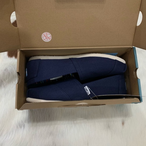 NWT• TOM’S Classic Navy Alpargata Venice Coll - Picture 10 of 12